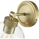 Jonatan Indoor Wall Sconce Wall Light in Vintage Brass